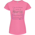 Mum and a Nurse Funny Mothers Day Gift Womens Petite Cut T-Shirt Azalea