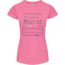 Mum and a Nurse Funny Mothers Day Gift Womens Petite Cut T-Shirt Azalea