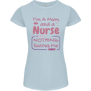 Mum and a Nurse Funny Mothers Day Gift Womens Petite Cut T-Shirt Light Blue
