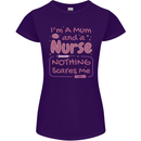 Mum and a Nurse Funny Mothers Day Gift Womens Petite Cut T-Shirt Purple