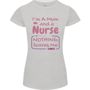 Mum and a Nurse Funny Mothers Day Gift Womens Petite Cut T-Shirt Sports Grey