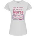 Mum and a Nurse Funny Mothers Day Gift Womens Petite Cut T-Shirt White