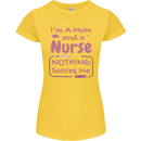 Mum and a Nurse Funny Mothers Day Gift Womens Petite Cut T-Shirt Yellow