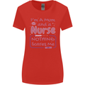 Mum and a Nurse Funny Mothers Day Gift Womens Wider Cut T-Shirt Red