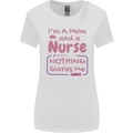 Mum and a Nurse Funny Mothers Day Gift Womens Wider Cut T-Shirt White