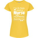 Mum and a Nurse Nothing Scares Me Mothers Day Womens Petite Cut T-Shirt Yellow