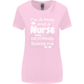 Mum and a Nurse Nothing Scares Me Mothers Day Womens Wider Cut T-Shirt Light Pink