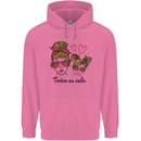Mummy & Daughter Twice as Cute Mommy Childrens Kids Hoodie Azalea
