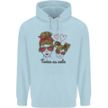 Mummy & Daughter Twice as Cute Mommy Childrens Kids Hoodie Light Blue