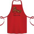 Mummy & Daughter Twice as Cute Mommy Cotton Apron 100% Organic Red