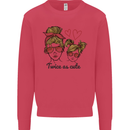 Mummy & Daughter Twice as Cute Mommy Kids Sweatshirt Jumper Heliconia
