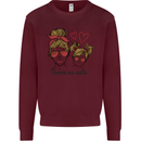 Mummy & Daughter Twice as Cute Mommy Kids Sweatshirt Jumper Maroon