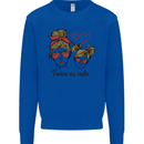 Mummy & Daughter Twice as Cute Mommy Kids Sweatshirt Jumper Royal Blue