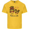 Mummy & Daughter Twice as Cute Mommy Kids T-Shirt Childrens Yellow