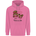 Mummy & Daughter Twice as Cute Mommy Mens 80% Cotton Hoodie Azelea