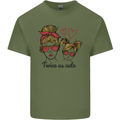 Mummy & Daughter Twice as Cute Mommy Mens Cotton T-Shirt Tee Top Military Green