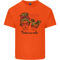 Mummy & Daughter Twice as Cute Mommy Mens Cotton T-Shirt Tee Top Orange