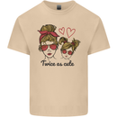 Mummy & Daughter Twice as Cute Mommy Mens Cotton T-Shirt Tee Top Sand