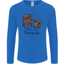 Mummy & Daughter Twice as Cute Mommy Mens Long Sleeve T-Shirt Royal Blue