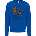 Mummy & Daughter Twice as Cute Mommy Mens Sweatshirt Jumper Royal Blue