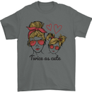 Mummy & Daughter Twice as Cute Mommy Mens T-Shirt 100% Cotton Charcoal