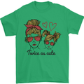 Mummy & Daughter Twice as Cute Mommy Mens T-Shirt 100% Cotton Irish Green
