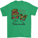 Mummy & Daughter Twice as Cute Mommy Mens T-Shirt 100% Cotton Irish Green