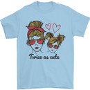 Mummy & Daughter Twice as Cute Mommy Mens T-Shirt 100% Cotton Light Blue