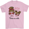 Mummy & Daughter Twice as Cute Mommy Mens T-Shirt 100% Cotton Light Pink