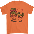 Mummy & Daughter Twice as Cute Mommy Mens T-Shirt 100% Cotton Orange
