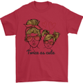 Mummy & Daughter Twice as Cute Mommy Mens T-Shirt 100% Cotton Red