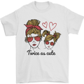 Mummy & Daughter Twice as Cute Mommy Mens T-Shirt 100% Cotton White