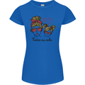 Mummy & Daughter Twice as Cute Mommy Womens Petite Cut T-Shirt Royal Blue