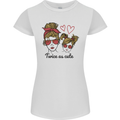 Mummy & Daughter Twice as Cute Mommy Womens Petite Cut T-Shirt White