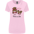 Mummy & Daughter Twice as Cute Mommy Womens Wider Cut T-Shirt Light Pink