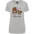 Mummy & Daughter Twice as Cute Mommy Womens Wider Cut T-Shirt Sports Grey