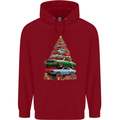 Muscle Car Christmas Tree Xmas Classic Childrens Kids Hoodie Red