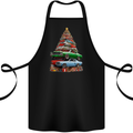 Muscle Car Christmas Tree Xmas Classic Cotton Apron 100% Organic Black
