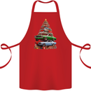 Muscle Car Christmas Tree Xmas Classic Cotton Apron 100% Organic Red