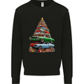 Muscle Car Christmas Tree Xmas Classic Kids Sweatshirt Jumper Black