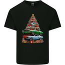 Muscle Car Christmas Tree Xmas Classic Kids T-Shirt Childrens Black