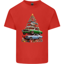 Muscle Car Christmas Tree Xmas Classic Kids T-Shirt Childrens Red