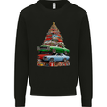 Muscle Car Christmas Tree Xmas Classic Mens Sweatshirt Jumper Black