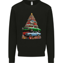 Muscle Car Christmas Tree Xmas Classic Mens Sweatshirt Jumper Black