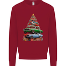 Muscle Car Christmas Tree Xmas Classic Mens Sweatshirt Jumper Red