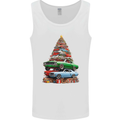 Muscle Car Christmas Tree Xmas Classic Mens Vest Tank Top White
