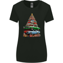Muscle Car Christmas Tree Xmas Classic Womens Wider Cut T-Shirt Black
