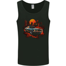 Muscle Car City Backdrop With City Landscape Mens Vest Tank Top Black