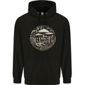 Mushroom Circle Foraging Fungi Forage Mens 80% Cotton Hoodie Black