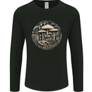 Mushroom Circle Foraging Fungi Forage Mens Long Sleeve T-Shirt Black